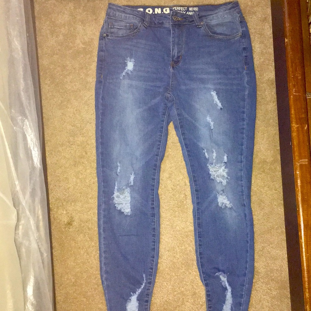 Perfect Mid Rise Skinny Ankle Jeans